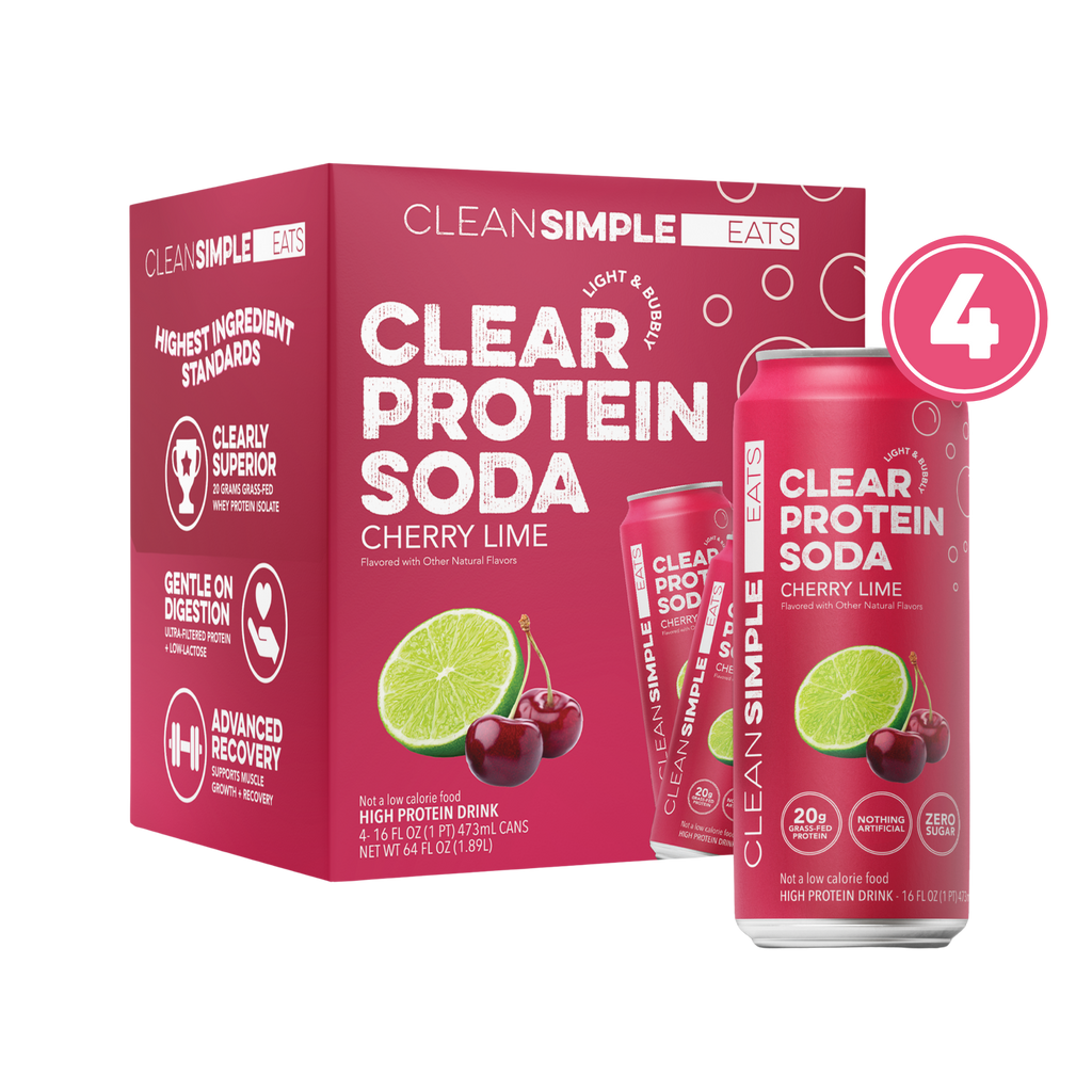 Clear Protein Soda: Cherry Lime  (16 Oz. | 4 Pack)